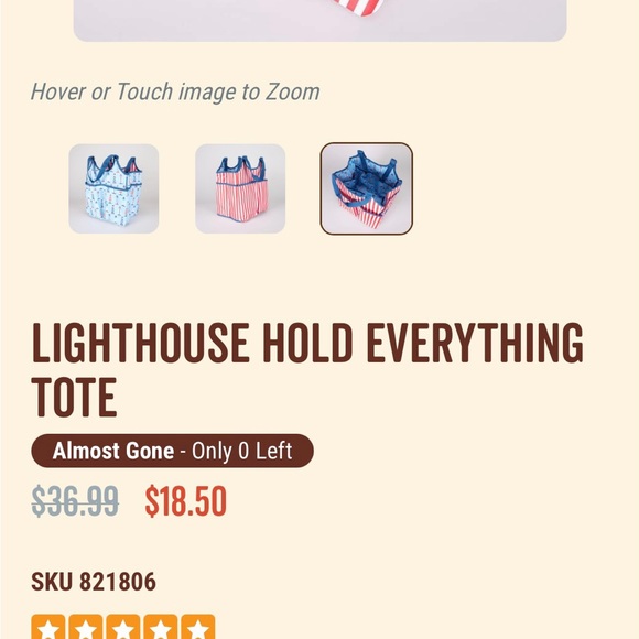 Lighthouse Hold Everything tote - Picture 7 of 7
